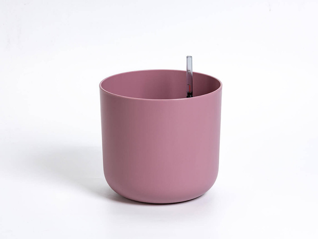 Plastia Tolita Doniczka Samonawadniająca Okrągła Z Wkładem 19 Cm - Różowy