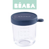 Beaba Pojemnik słoiczek szklany z hermetycznym zamknięciem 250 ml Dark Blue