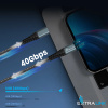 Extralink Smart Life USB Type-C to Type-C Czarny | Kabel USB-C - USB-C | 120cm