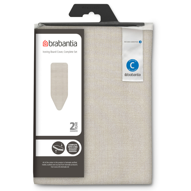 Pokrowiec Na Deskę C 124x45cm Pianka 8 Cm Denim Grey 236242 - Brabantia