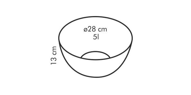 Szklana miska Giro 28 cm - Tescoma