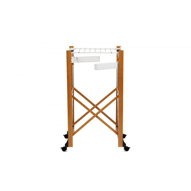 Arredamenti Gabbiano Suszarka na pranie na kółkach - 175 x 67 cm, Brązowy