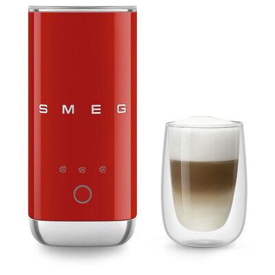 Smeg - Spieniacz do mleka MFF02RDEU 50's Style - czerwony