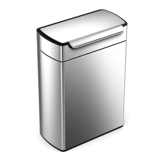 Kosz na śmieci 48l Touch-Bar Recycler - stal FPP Simplehuman