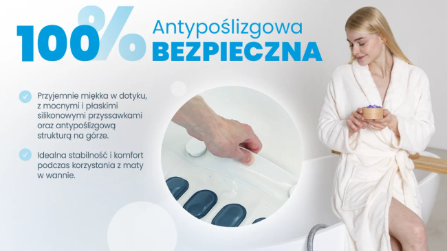 Extralink Lifestyle | Elektryczna mata do masażu bąbelkowego | Do wanny