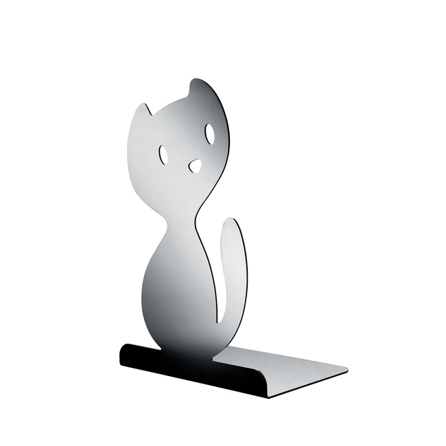 Podpórka do książek Kot Polerowana 20 cm Alessi