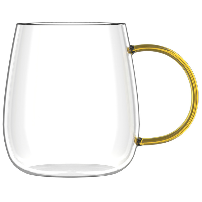 Komplet 2 szklanek z żółtym uchem 400 ml Bolla 1173