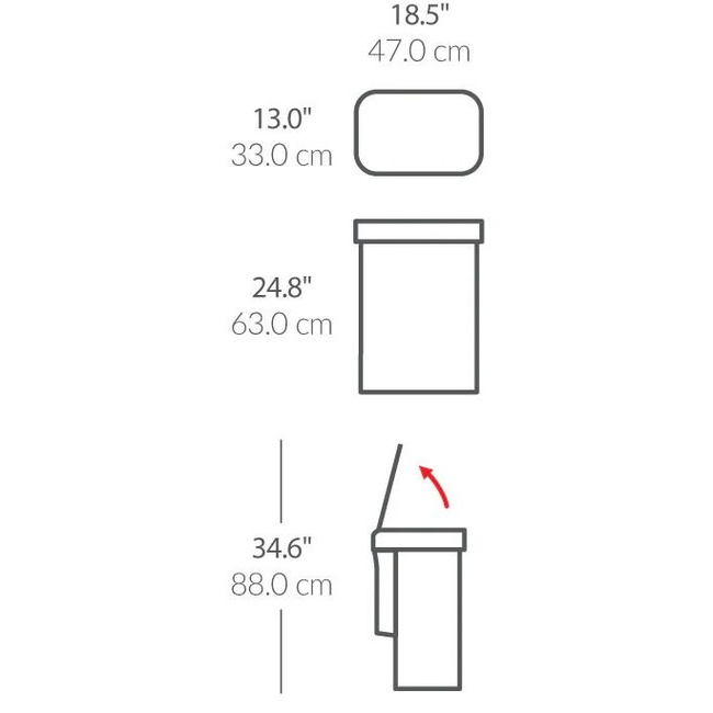 Kosz bezdotykowy Simplehuman ST2049, 58 l, sterowanie głosem i ruchem, biała stal