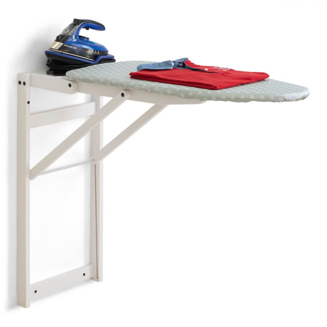 Arredamenti Stirojolly Deska do prasowania do zawieszenia na ścianę - 108 x 40 cm, Biały