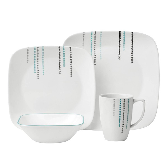Zestawy obiadowe 16 elementów Rain Drops - Corelle