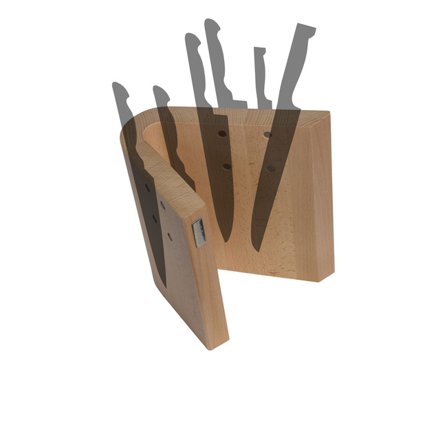Magnetyczny Blok Na Noże Z Drewna Bukowego - Artelegno