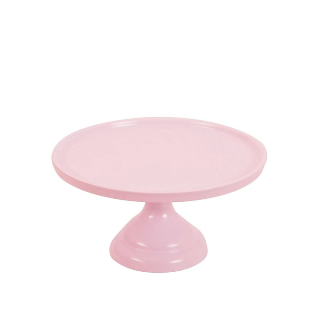 Patera na ciasto A Little Lovely Company Pink 23,5 cm, różowa, z melaminy