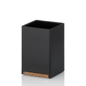 Organizer na szczoteczki czarny-dąb cube - Kela
