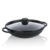 Wok z Pokrywą 32cm 4 l Czarny Atura - Kela