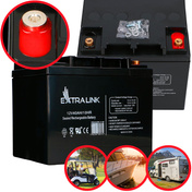 Extralink Agm 12v 40ah | Akumulator | Bezobsługowy