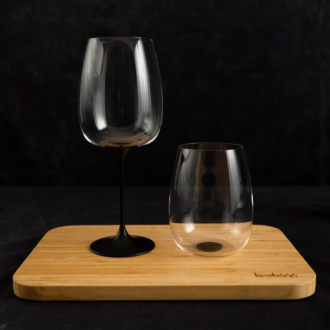 Kieliszki do wina Trebonn SplitGlass Origini Bolgheri, czarne, 650 ml, 2 szt., bez nóżki