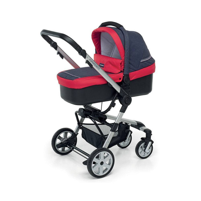 Wózek 3w1 Foppapedretti Supertres Denim Red – czerwony