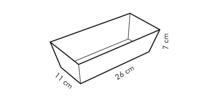 Forma do pieczenia, keksówka Delícia 26x11 cm - Tescoma