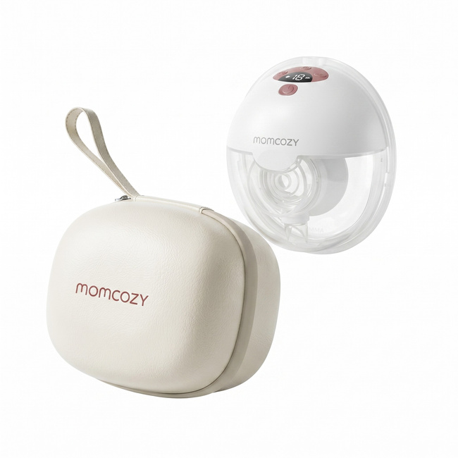 Momcozy M5 Smart | Bezprzewodowy Laktator Elektryczny | Hands-Free, DoubleFit™ | Czerwony