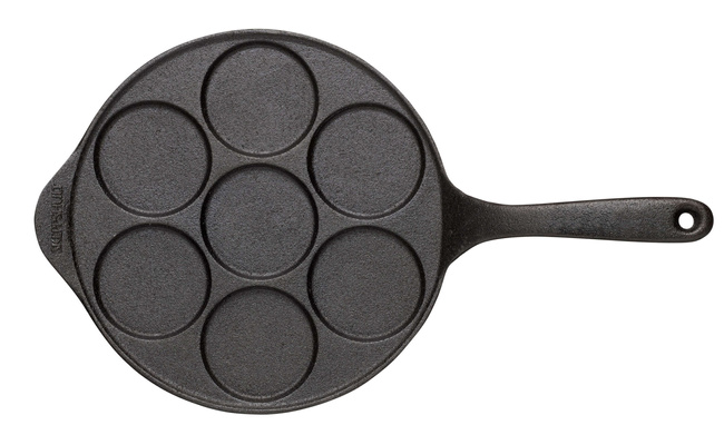 Patelnia do mini pancakes Skeppshult Original 23 cm, 7 wgłębień, żeliwo