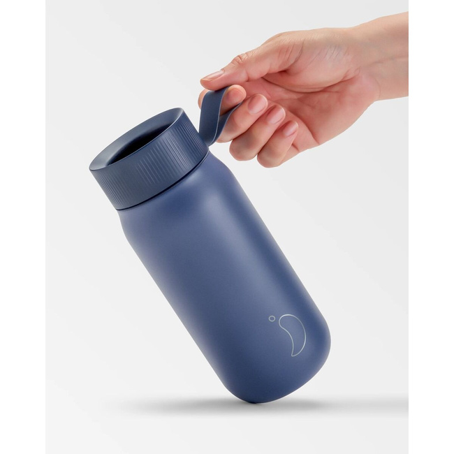 Termiczny kubek 2w1 ze słomką | 750ml | Granatowy series 2 - Chillys bottles