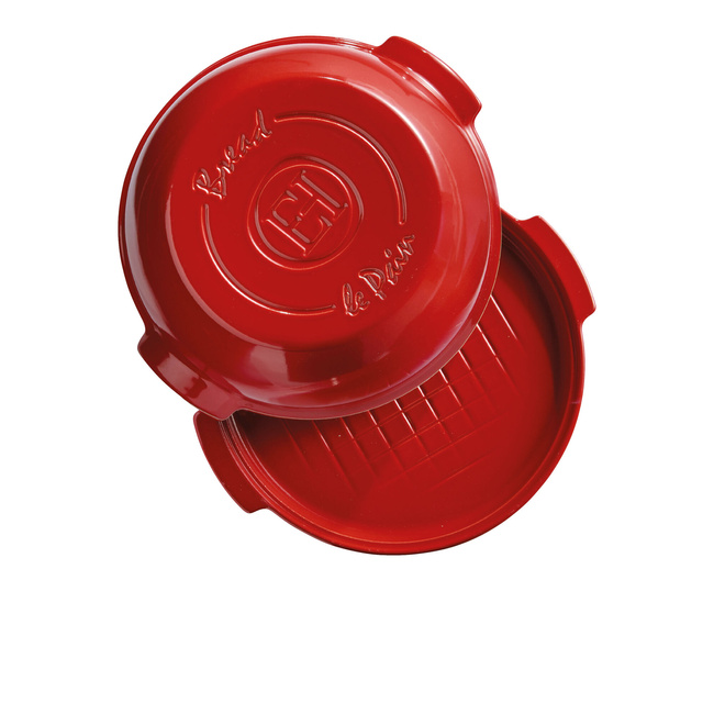 Naczynie do wypieku chleba Emile Henry czerwone 5,2 l ceramiczne do chleba
