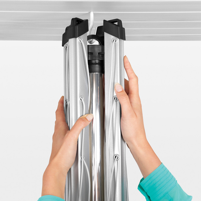 Suszarka ogrodowa Brabantia Topspinner 40 m z kotwą do gruntu, szara