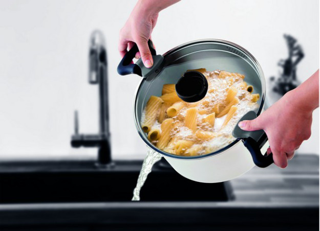 Rondelek stalowy z pokrywą 16 cm 1 l Aron - Carl Schmidt Sohn