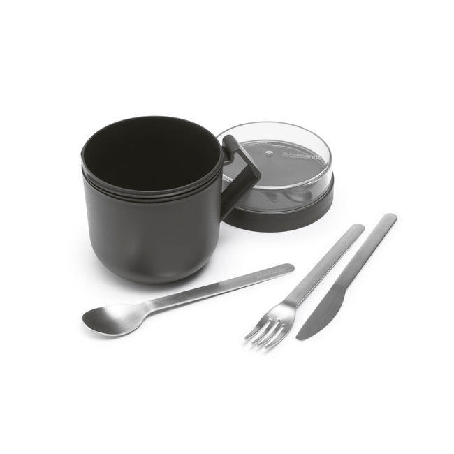 Kubki na zupę 600 ml Make & Take Dark Grey - Brabantia