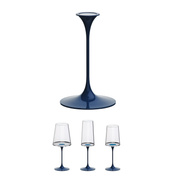 Nóżka do kieliszka Trebonn SplitGlass, niebieska, aluminiowa z magnesem