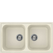Smeg - Zlewozmywak Kompozytowy Rigae Lz862p Kremowy