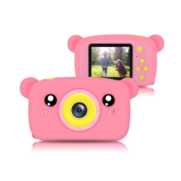 Extralink Kids Camera H25 Różowy - Aparat Cyfrowy - 1080p 30fps, Wyświetlacz 2.0"