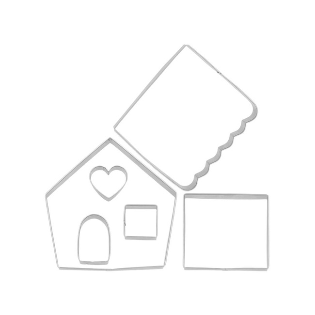 Foremki do pierniczków 6 szt. Domek z Piernika - Birkmann