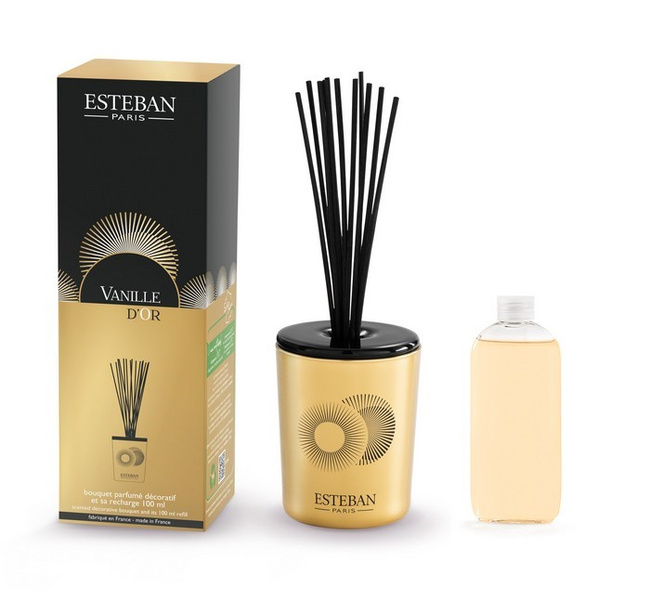 Dyfuzor zapachowy dekor 100ml Vanille d'or - Esteban