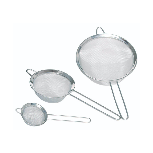 Sitka do przesiewania ze stali nierdzewnej - 3 sztuki - Kitchencraft.