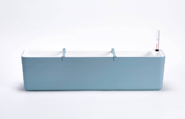 Donice samonawadniające prostokątne 80 x 20 cm Błękitny
