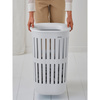 Kosz na pranie Brabantia Collect-It 55 l, biały, z pokrywą Quick-Drop
