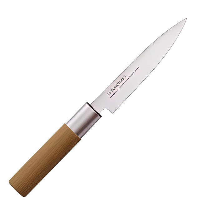 Nóż uniwersalny Suncraft Senzo Japanese WA-02, 12 cm, rękojeść magnoliowa