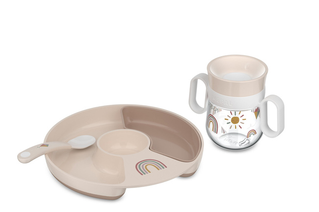Dziecięcy Zestaw Obiadowy 3-Szt. Mio Sunshine & Rainbow 108040565245