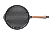 Patelnia grillowa Skeppshult Walnut 28 cm, żeliwna z karbowanym dnem