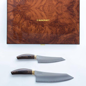 Zestaw noży Suncraft Elegancia KSK-SET2, nóż szefa kuchni 20 cm i petty 15 cm, stal SG2