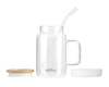 Słoik Ze Słomką 600 Ml Biały Fuori 29835 - Vialli Design