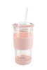 Kubek Termiczny Szklany Ze Słomką 600 Ml Różowy Fuori - Vialli Design