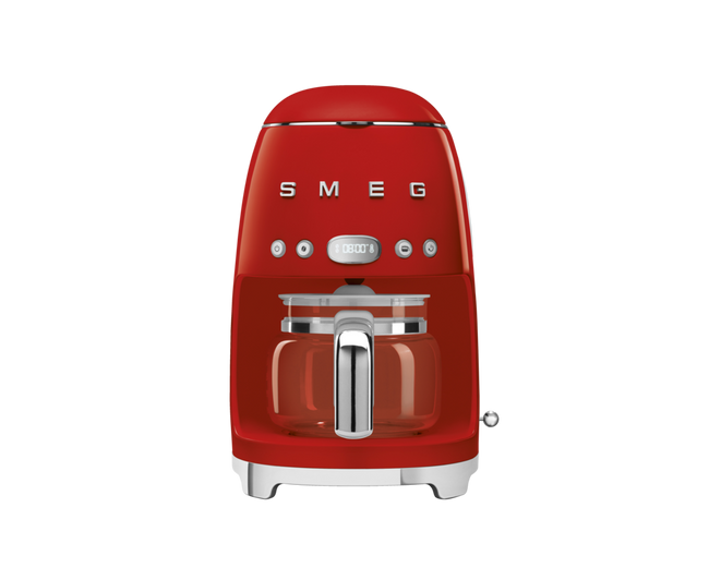 Smeg - Ekspres Przelewowy, Czerwony 50's Style Dcf02Rdeu Czerwony
