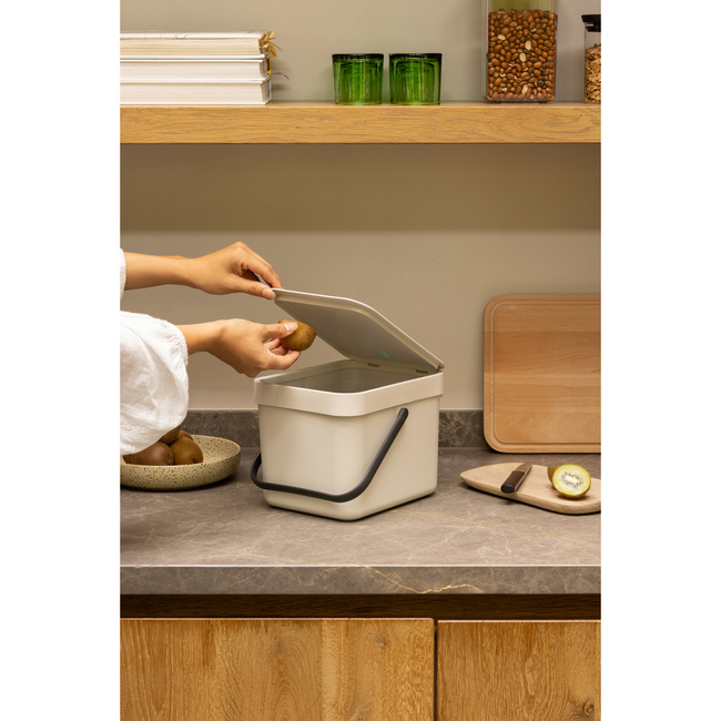 Kosze na śmieci 6 l Sort & Go Soft Beige - Brabantia