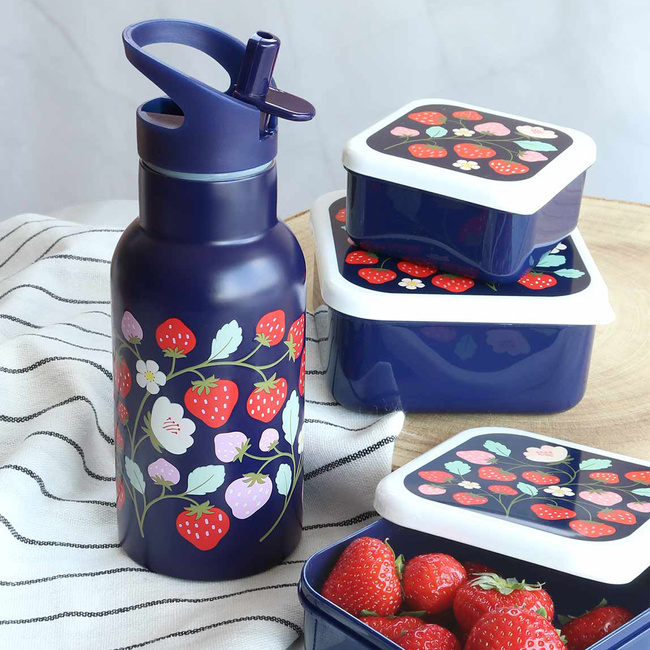 Butelka termiczna dla dzieci Strawberries 350 ml - A Little Lovely Company