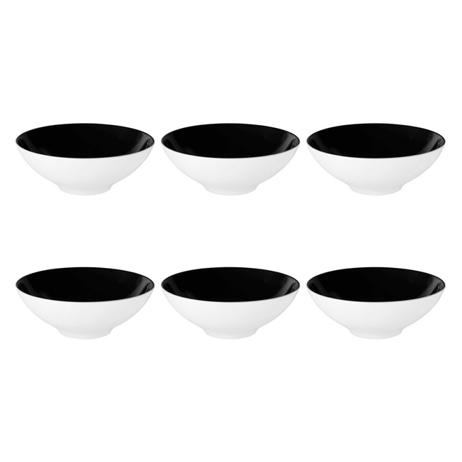 Seltmann Life Fashion GlamorouS Black Zestaw 6 Miseczek 14.5 cm