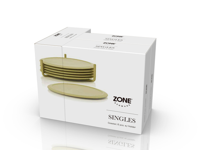 Podstawki pod szklanki Singles Leek green - Zone Denmark