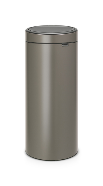 Kosz na śmieci Brabantia Touch Bin New 30 l Platinum z plastikowym wiadrem