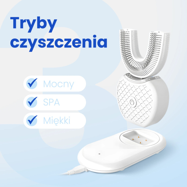 EXTRALINK Lifestyle V1R 360° U-Shape Electric Toothbrush 1500mAh Rechargeable